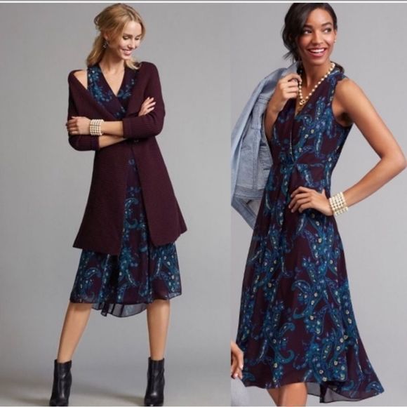 CAbi Dresses & Skirts - CABI Treasure Paisley Floral Dress - Size 4